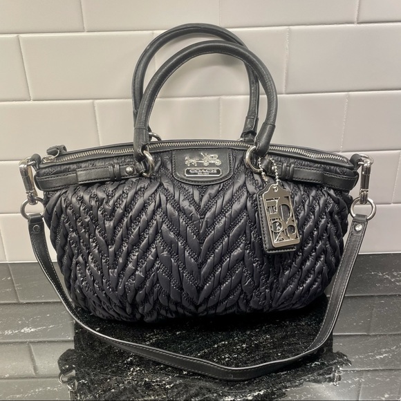 Coach Handbags - Coach 70th Anniversary Madison Chevron Purse